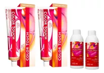 Kit 2 Wella Color Touch Tonalizante 60g+2 Emulsão 120ml