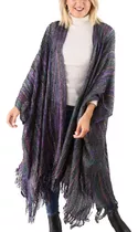 Poncho Ruana Pashmina De Mujer Kimono Grande 15015 Spiga 31 