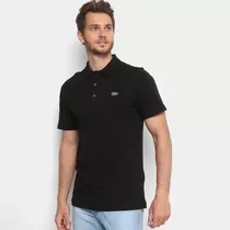 Camiseta Polo Lacoste Sport Masculina Preta