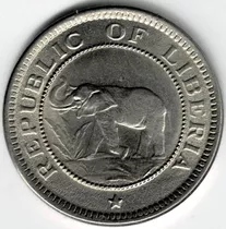 Moneda  De  Liberia  1/2  Cent  1941  Sin  Circular