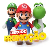 Kit Com 3 Bonecos Grandes Do Super Mario 23cm A Sua Escolha