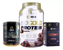 Combo Fitness Gold Proteína Isolada + Lipoburn + Aminoácidos