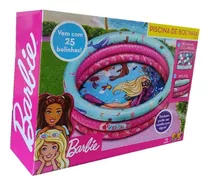 Piscina De Bolinhas Barbie Menina Com 25 Bolinhas 135 Litros