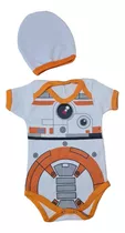 Kit Body E Touca Temático Mêsversário Bb8 Star Wars