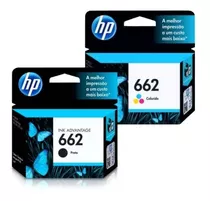 Kit Hp 662 Preto + Hp 662 Color Deskjet 1516 2516 3516 4646