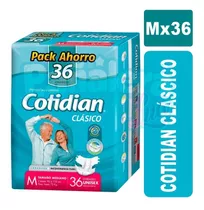 Pañales Cotidian Clásico M X 36 Unidades