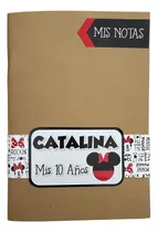 Souvenirs Anotador A6 Personalizado X10unid Kraft Disney