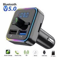 Receptor Bluetooth Transmisor Fm Mp3 Carga Rápida Usb Pro