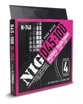 Encordoamento Para Baixo Nig N740 4 Cordas 045 Original Nig