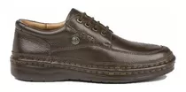 Zapato Derby Plain Toe Ringo 3600 3696 De Cuero Cuero Marrón Forrado Diseño Liso 45 Ar Para Adultos - Hombre