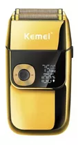 Barbeador Kemei Km-2028  Dourado 100v/240v