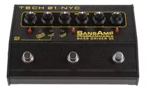 Pedal De Efecto Tech 21 Sansamp Programmable Bass Driver Di  Negro