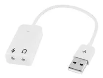 Tarjeta De Sonido 7.1 Usb 2.0 Blanca