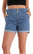 Short Mom Mujer Talles Grandes Rígidos Retro Vintage