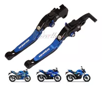 Palancas For Suzuki Gixxer 150 250 Naked/sf, Azul Con Negro