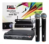 Microfone Sem Fio Jwl U585 Uhf Duplo Mao