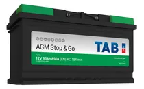 Batería Start Stop Agm Tab 12v 95a 850cca Ag95 Positivo Der