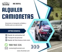 Alquiler De Camionetas Pick Up 4x4 Toyota Hilux 