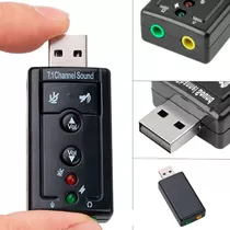 Adaptador Tarjeta De Sonido Usb 7.1 Canales Audio 3d