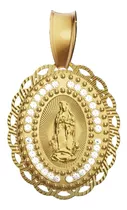 Medalla Virgen De Guadalupe De Oro Solido 10k 