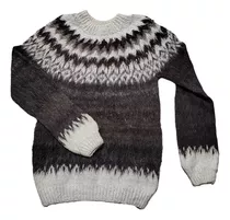 Sweaters Pullover Lana De Oveja Unisex - Barro Cocido