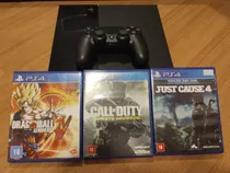 Playstation 4 + Controle + 3 Jogos Gratuitos 