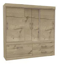 Closet Allegro 4 Puertas / 2 Cajones - Duna /blanco