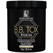 Botox B.b Tox Massa Hegelon Liss Preto 1kg (premium)+ Brinde