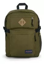 Mochila Jansport Main Campus Color Army Green Diseño De La Tela Liso