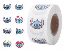 Rollo Sticker 500 Unidades Stitch