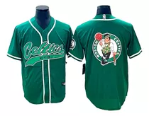 Camiseta Casaca Con Botones Nba Celtics Retro - M