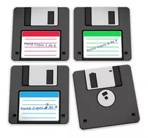 Porta Copos Disquete - Floppy Disk