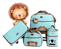 Bolsas Maternidade Bebê Kit Mala Menino Menina - Safari Full