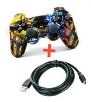 Control Ps3  Diseño Compatible + Cable De Carga 