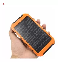 Bateria Portatil Externa 20.000 Mah 2 Usb Solar Powerbank Color Negro