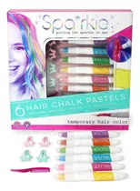 Kit De 6 Tizas Para Pelo Colores Pastel Y Brillantes El Rey