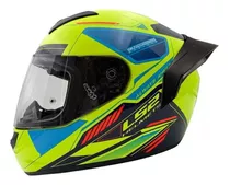 Casco Integral Ls2 Ff352 Evo Betha Amarillo Azul Talla M 