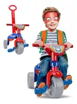 Triciclo Infantil Motoca Com Alça Menino Homem Aranha Heróis