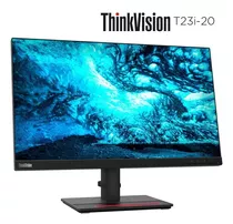 Monitor Lenovo Thinkvision T23i-20 De 23 Ips, Dp, Hdmi, Vga, Cor Preta