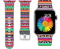 Malla P/apple Watch 38/40/41mm S9&ultra 2 8/7/6 Arc.leop M/l