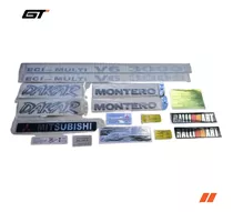 Kit Calcomanias Emblemas Etiquetas Mitsubishi Montero Dakar