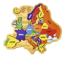 Mapa Da Europa Quebra-cabeça, Brinquedo Educativo