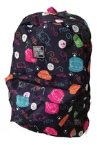 Mochila Casual, Estudiante, Escolar, Liceal. Diseño Gatitos 