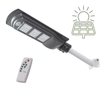 Foco Solar Led 90w Exterior C/ Sensor Y Control+ Brazo Metal