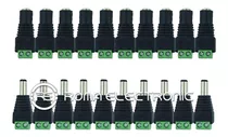  10 Pares Fichas 12v Plug Alimentación Cámaras Macho Hembra