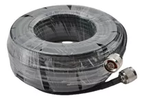 Cabo Coaxial 50 Ohms Rg 86 Com 10 Metros Macho Repetidor