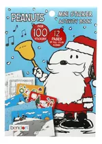 Libro De Actividades Navideño Mini Con Stickers - Snoopy