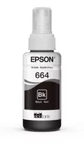 Botella De Tinta Impresora Epson L120 - T664 De 70ml Negro