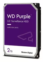 Disco Duro Interno Western Digital Purple 2tb Sata 3.5in Color Púrpura