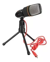 Microfone Condensador Pc Gravação Video Celular Youtube Base